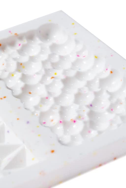 Fancy Sprinkles Adele Candy Bar Mold, 3 Cavities Reusable Silicone, Bubble Shape, Geometric Shape, Traditional Cut, for Baking, Melting Chocolate, & Dessert Decorating (10 ¾” W x ½” H x 6 ½”)