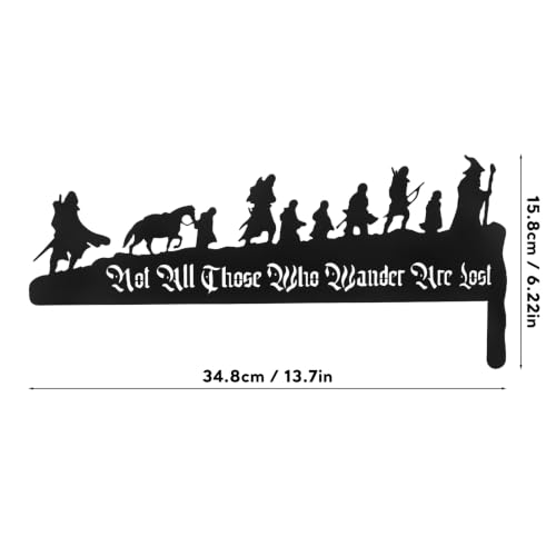 Lord Inspired Metal Door Corner Wall Art - Fantasy Home Decor