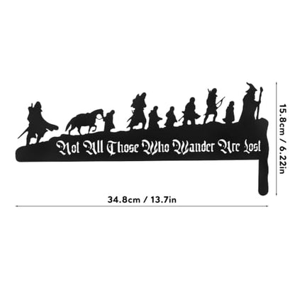 Lord Inspired Metal Door Corner Wall Art - Fantasy Home Decor