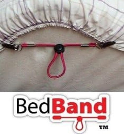 Bed Band | USA-Made Bed Sheet Holder - Patented Gripper & Suspender - Black, 1 Pack (4 Bands)