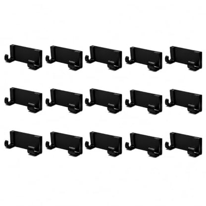 Mirador-Compatible Pergola String Light Clips - Black, 15 Pack - No-Drill, No Adhesive