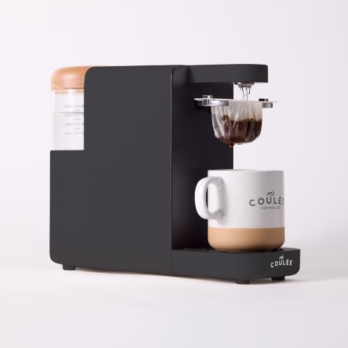 Gray Mini Plastic-Free Pour Over Coffee Maker - Single Serve, Automated