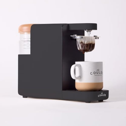 Gray Mini Plastic-Free Pour Over Coffee Maker - Single Serve, Automated