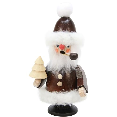 German Santa Incense Smoker - Handcrafted Wooden Christmas Decor