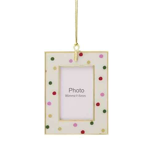 kate spade new york Be Jolly Mini Frame Ornament, Dot, Christmas, Holiday Decorations