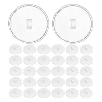 50 Pack Adhesive Ceiling Hooks for Lightweight Hanging - Transparent