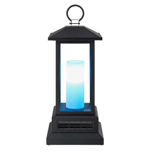 28-Inch Electric Lantern Heater with Remote Control - Black