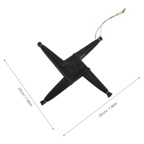 Irish Handwoven Straw Cross Wall Decor - St. Brigid's Cross, 8 Inch Rustic Irish Symbol