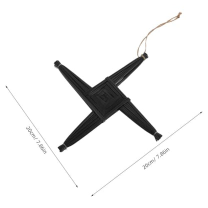 Irish Handwoven Straw Cross Wall Decor - St. Brigid's Cross, 8 Inch Rustic Irish Symbol