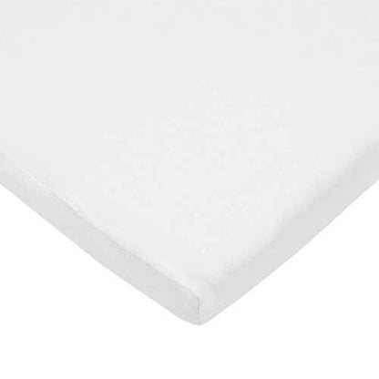 American Baby Company 100% Natural Cotton Fitted Cradle/Bassinet Sheet 36" x 18" - Soft, Breathable & Hypoallergenic Bed Sheet, White, Neutral for Boys & Girls