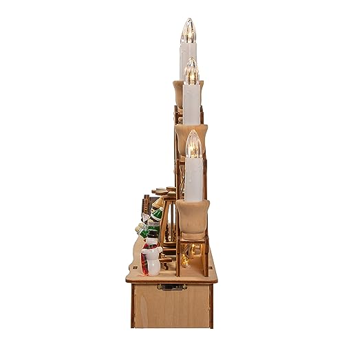 Battery Operated LED Musical Christmas Village with Motion - 10.2 Inch Holiday Decor