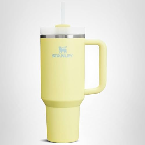 STANLEY Quencher H2.0 Tumbler with Handle and Straw 40 oz | Flowstate 3-Position Lid | Cup Holder Compatible for Travel | Insulated Stainless Steel Cup | BPA-Free | Pomelo