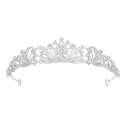 Silver Tiara for Women Bride Princess Crown - Medium Variation