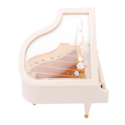 Mini Hand Crank Music Box - Lifelike Grand Piano Decor, No Batteries