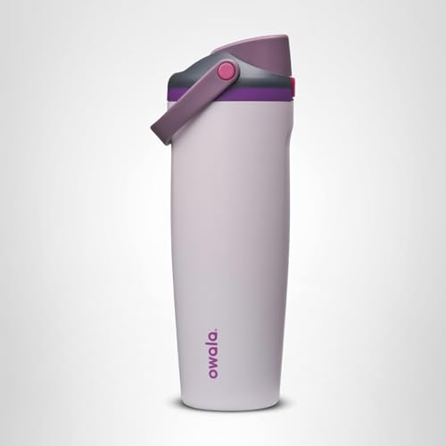 Owala FreeSip Sway Insulated Stainless Steel Water Bottle with Two-Way Spout, Built-In Straw and Bucket Handle, Made for Travel, School, and Sports, 30oz, BPA Free, Leak Proof, Dreamy Field