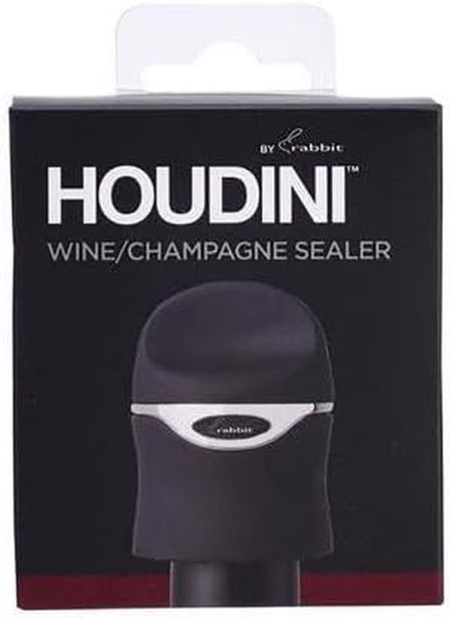 Houdini Stainless Black Champagne Wine Sealer, 1 EA