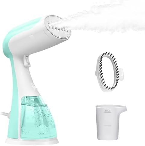 Skiennix Portable Handheld Clothes Steamer - 1350W Rapid Heating, Large Capacity, Fast Wrinkle Remover for Travel