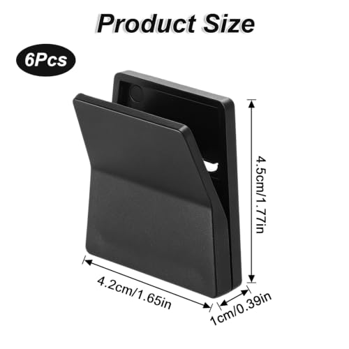 Large Self-Adhesive Poster Clips 6-Pack for Hanging Tapestries & Photos