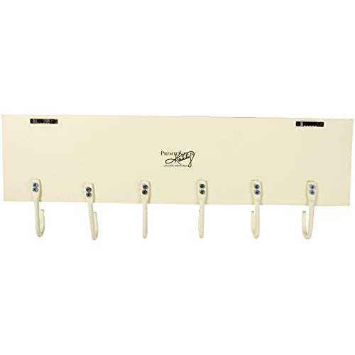 Rustic Christmas Stocking Holder Wall Hook Board - 20" x 5" with 6 Hooks - The Stockings Were Hung