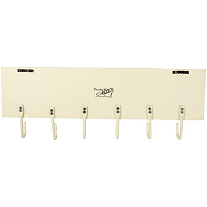 Rustic Christmas Stocking Holder Wall Hook Board - 20" x 5" with 6 Hooks - The Stockings Were Hung