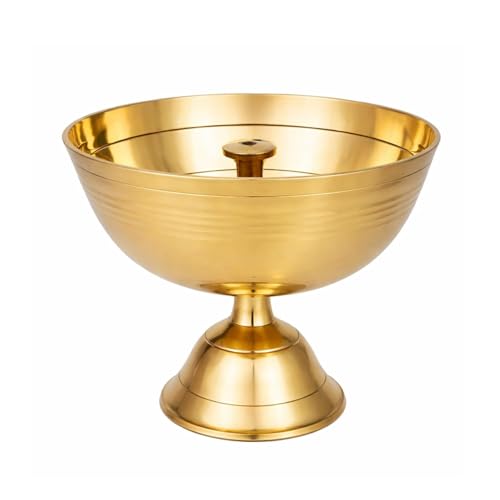 Brass Akhand Jyoti Diya for Pooja Small 5 No Traditional Deepak