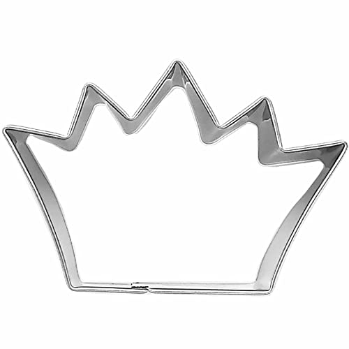 Large Royal Princess Crown Cookie Cutter - Stainless Steel, Model 4
