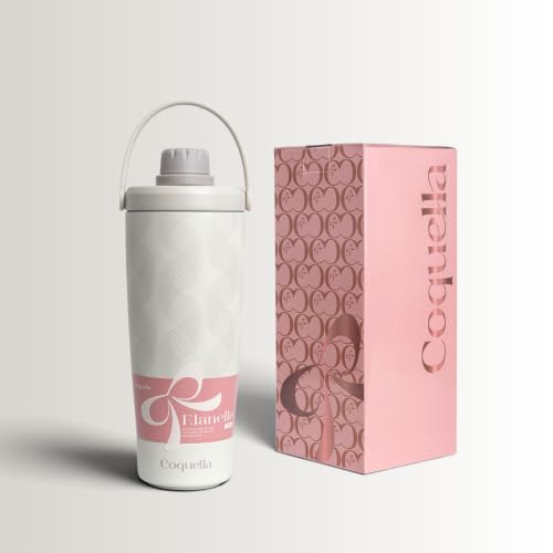 Insulated Stainless Steel Shaker Bottle with Storage Base Gray Wave - 20oz