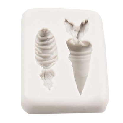Carrot Easter Silicone Mold - Vegetable Fondant Cake Decorating Tool - Style B