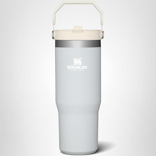 Stanley IceFlow Stainless Steel Tumbler - Vacuum Insulated Water Bottle for Home, Office or Car Reusable Cup with Straw Leak Resistant Flip Cold for 12 Hours or Iced for 2 Days, Cloud, 30 OZ / 0.89 L