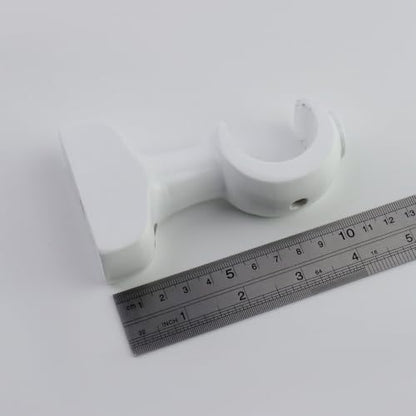 Wooden Curtain Rod Brackets White Support Diameter 35mm Pack of 2