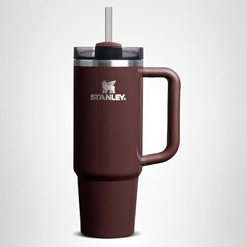STANLEY Quencher H2.0 Tumbler with Handle and Straw 30 oz | Flowstate 3-Position Lid | Cup Holder Compatible for Travel | Insulated Stainless Steel Cup | BPA-Free | Mahogany Gloss
