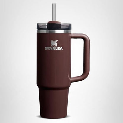 STANLEY Quencher H2.0 Tumbler with Handle and Straw 30 oz | Flowstate 3-Position Lid | Cup Holder Compatible for Travel | Insulated Stainless Steel Cup | BPA-Free | Mahogany Gloss