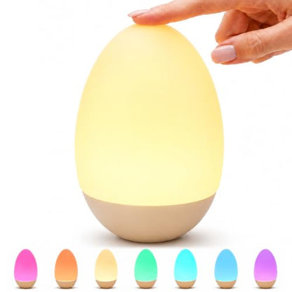 Egg Night Light for Nursery Baby Sleep Nighttime Feeding Touch Control