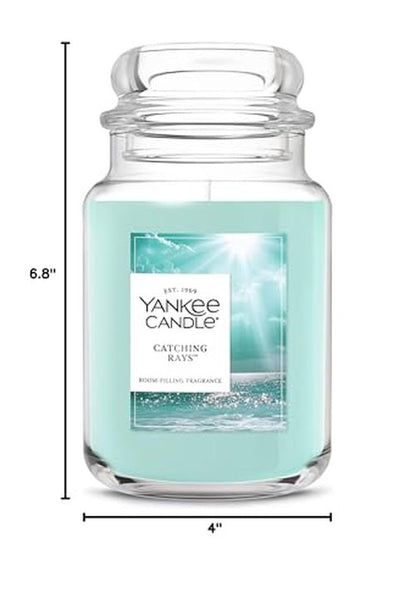 Yankee Candle Catching Rays Scented Candle, 22oz Large Jar with up to 150 Hour Burn Time, Giftable