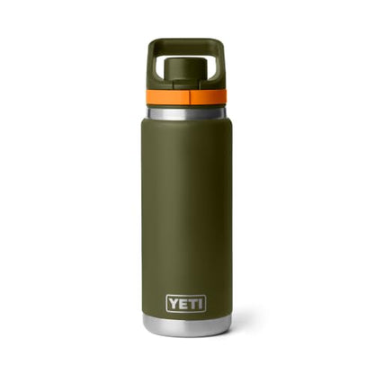 YETI Rambler 26 oz Leakproof Bottle with Flip Chug Cap - Olive & King Crab Orange