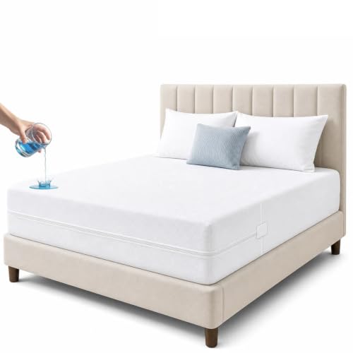 Full Size Waterproof Mattress Encasement - 6-Sided Breathable Bed Cover