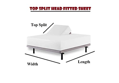 Split Top King Sheets for Sleep Number Bed - Sage, 34 Inch Deep Pocket, 4 Piece Set