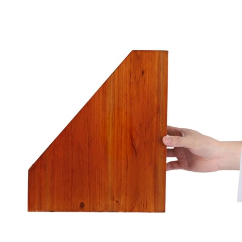 Wooden Magazine Holder with Multi-Layer Vertical File Organizer for Office Desk