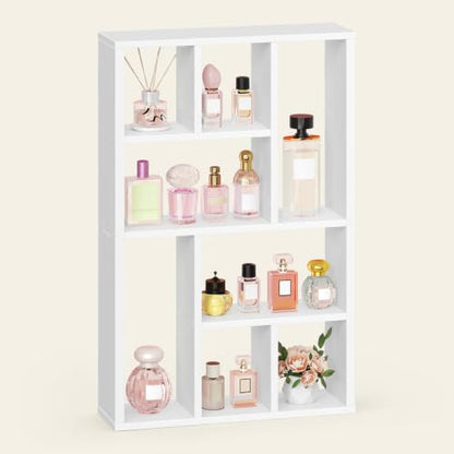 Wall Mount Display Shelf for Perfumes and Collectibles - White