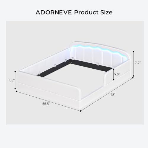 Full Montessori Toddler Bed with Removable Guardrails and Low Upholstered Frame - Variant: Full