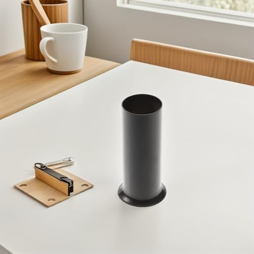 8pcs Black Metal Candle Sleeve Covers for Lamp Bases and Sockets