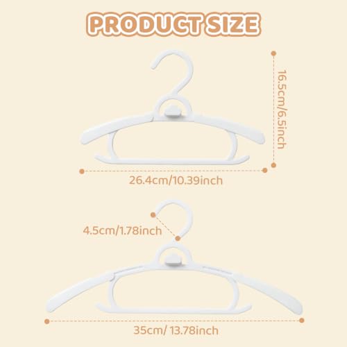 Multicolor Baby Clothes Hangers 10-14 Inch Adjustable Pack of 50