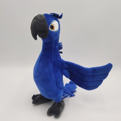 Blue Parrot Plush Pillow - Soft Stuffed Animal Toy for Kids & Fans