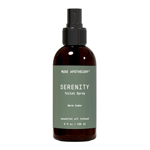 Muse Apothecary Flush Ritual - Aromatic & Refreshing Toilet Spray, Use Before You Go, 2 oz, Infused with Natural Essential Oils - Bergamot + French Lavender + Sandalwood