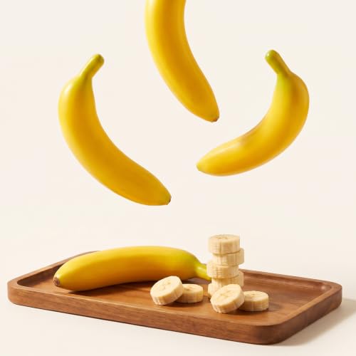Artificial Banana Foam Decoration 4 Pack - Realistic Faux Fruit for Home & Photography