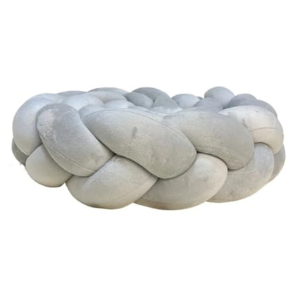 Boho Handmade Knotted Floor Mat Pillow for Couch Bed Living Room Decor - Long 4M Variation H