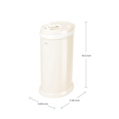 Ubbi Steel Diaper Pail - Odor Locking Design, No Special Bags Needed | Award-Winning Ivory Color