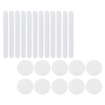 22-Pack Non-Slip PEVA Shower Bathtub Safety Stickers - Transparent