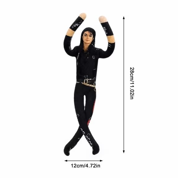 6-Piece Pop Star Plush Doll Set with Bendable Wire Armature - Iconic Music Legends