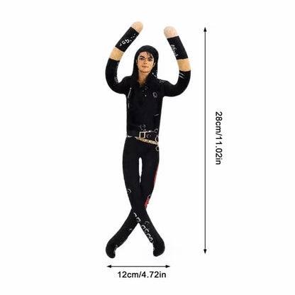 6-Piece Pop Star Plush Doll Set with Bendable Wire Armature - Iconic Music Legends